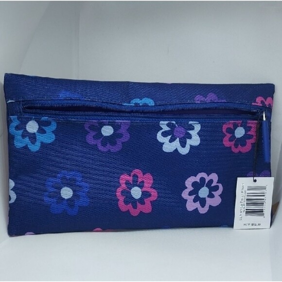 Vera Bradley Lighten Up Floral Cosmetic/Pencil Case Pouch~Ellie Flowers~NWT - Picture 2 of 3